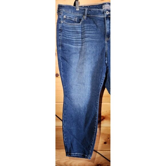 Torrid Blue Skinny Jeans Plus Size 26 S Short Cotton Distressed Vintage stretch - Picture 6 of 14